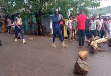 Massive protests continues at Cape Coast over COVID-19 isolation centres