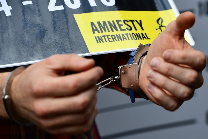 BELGIUM-TURKEY-AMNESTY-TANNER-PROTEST