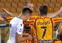 Lazio player handed 4-match ban for biting opponent