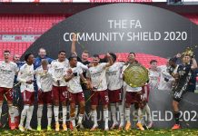Arsenal beats Liverpool 5-4 at Wembley to win 2020 Community Shield