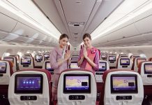Thai Airways opened a pop-up Restaurant serving Airplane Food
