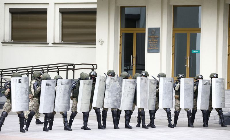 Belarusian police detain dozens of doctors ahead of anti-government rally