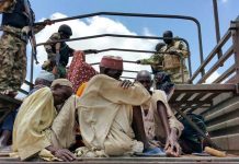 Nigeria train kidnappers using victims as human shields -president