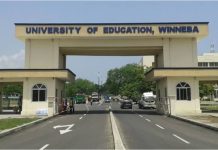 UEW students protest over delay in resolving GPA issues