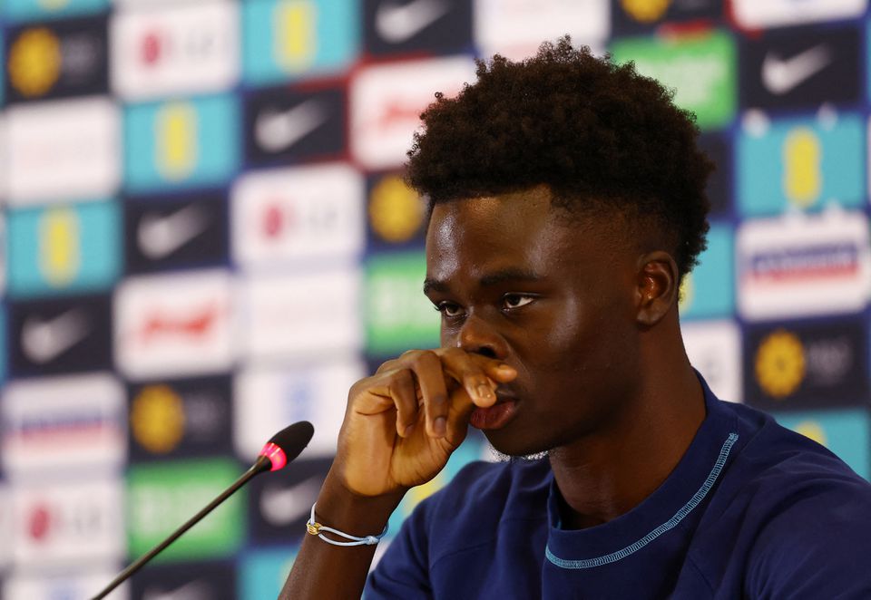 England's Saka ready to step up for penalty duties at World Cup