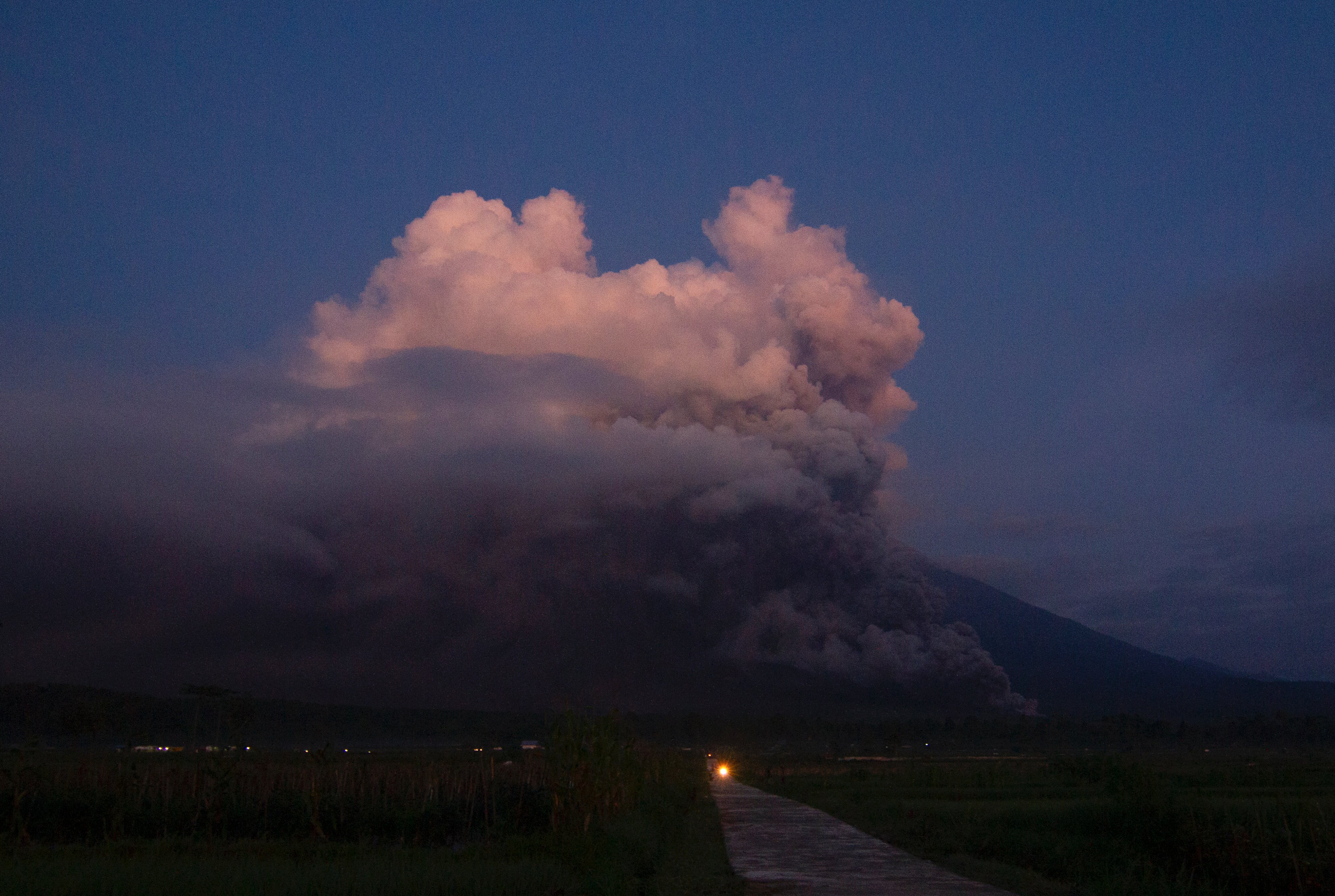 Tsunami fear as Indonesia’s highest volcano erupts