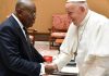 President Akufo-Addo visits Vatican city, engages with Pope Francis