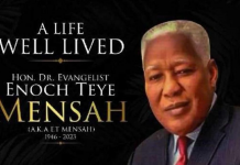 E.T Mensah funeral currently underway at the forecourt of the state house