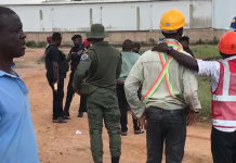 Armed National Security forces storm Panbros Salt to aid Chinese national claim disputed land