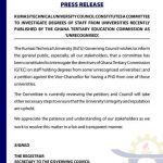 Kumasi Technical University sets up committee to investigate unrecognised degrees, VC petition