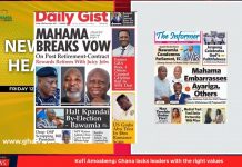 Ghana Newspaper Headlines: December 12, 2025; Mahama ready to fight bribery and corruption!