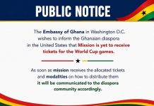 Ghana’s Embassy in Washington, D.C yet to receive World Cup tickets for diaspora