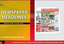 Ghana Newspaper Headlines: June 22, 2026; Gunshot Misses Adwoa’s Head, Grazes Her Ear