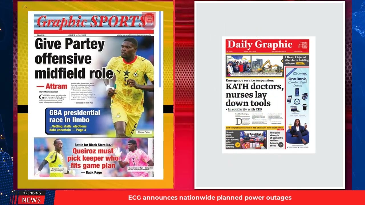 Ghana Newspaper Headlines: June 8, 2026; CRI Backs ID Checks For Porn Sites