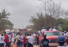 Hundreds of supporters and sympathisers join Base Movement’s Kumasi procession
