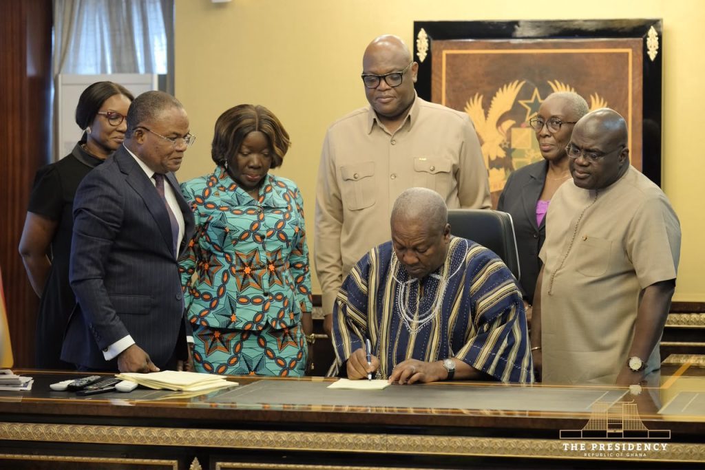 President John Mahama signs new Ghana Investment Promotion Authority Act into law