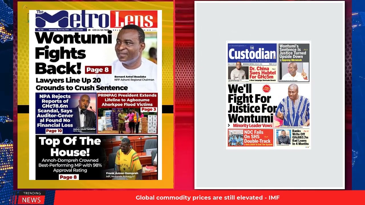Ghana Newspaper Headlines: July 22, 2026; Surrender your sirens, police escorts