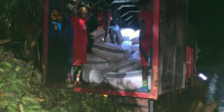 118 bags of cocoa beans intercepted at Bunkpurugu; 4 apprehended