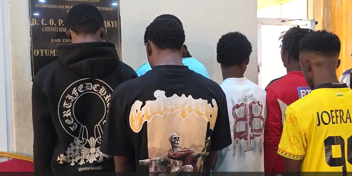 Six arrested over alleged armed robbery syndicate in Ashanti Region