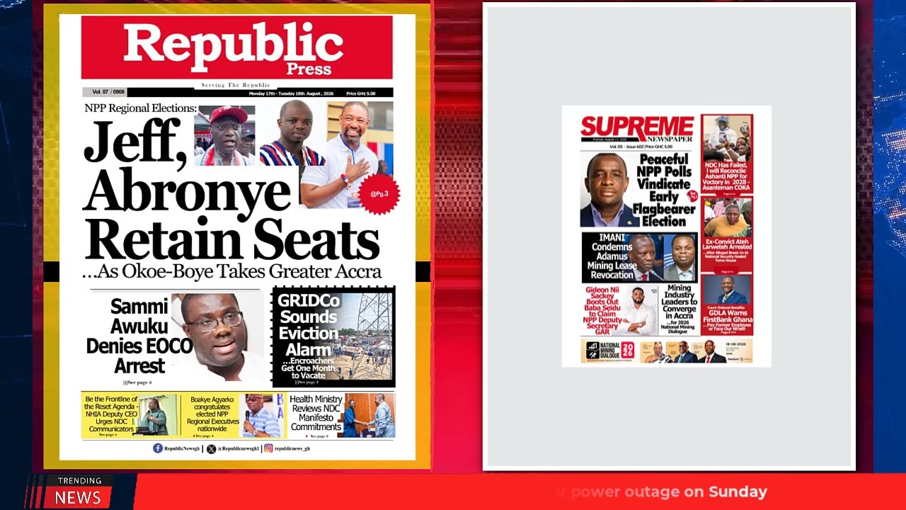 Ghana Newspaper Headlines: August 17, 2026; Enough of the IMF bailouts!