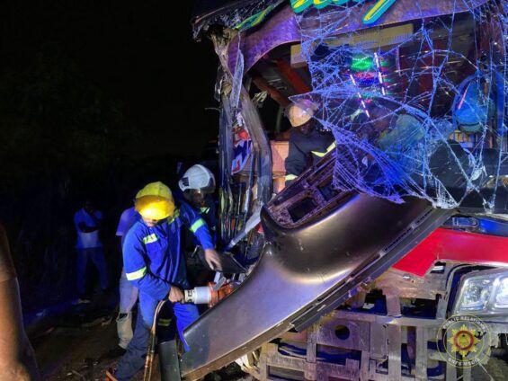 68 Injured After Two Granbird Buses Collide on Kumasi-Accra Highway